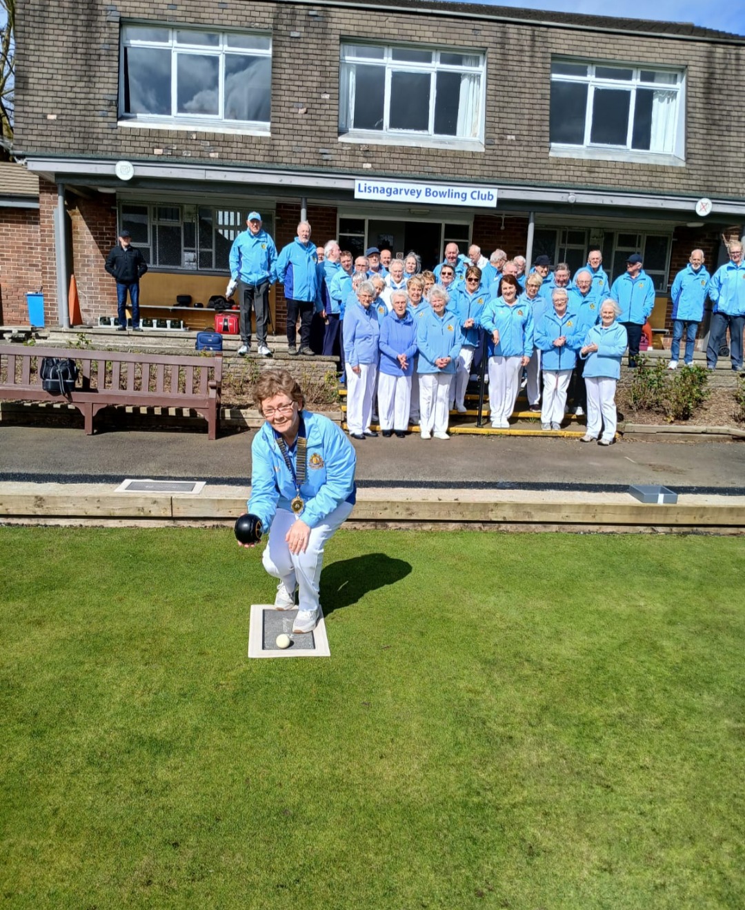 Lisnagarvey Bowling Club outdoor green at Warren Gardens