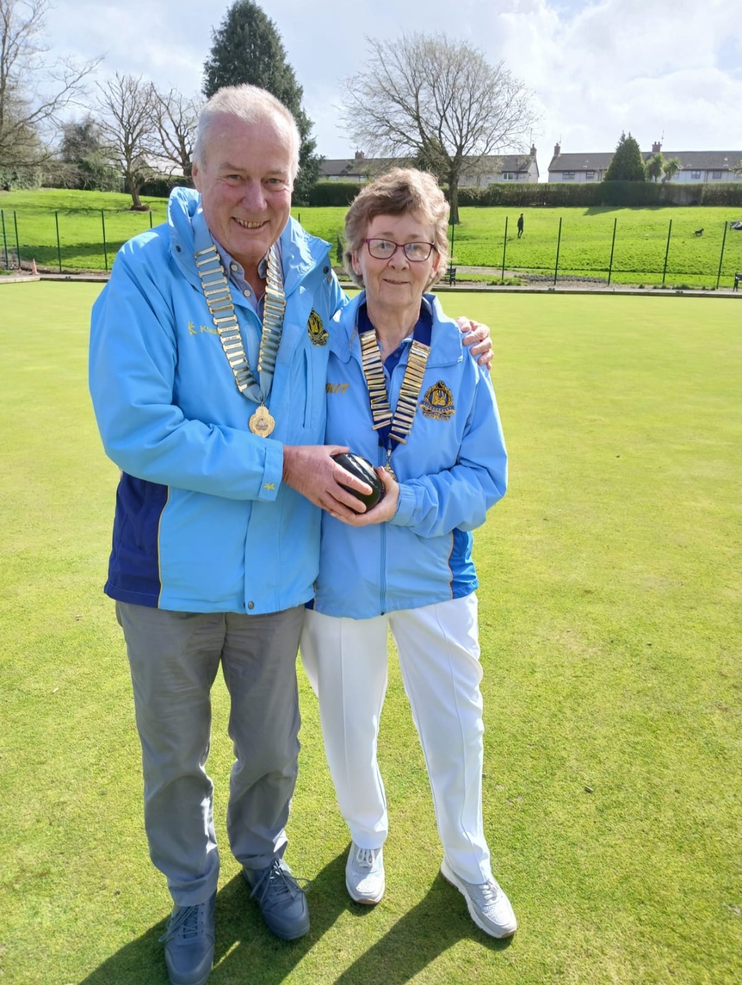 Club members socialising after a game